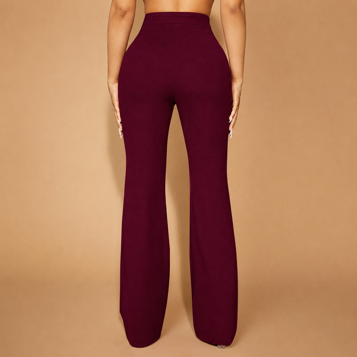 Seam Front Flared Long Pants For Women