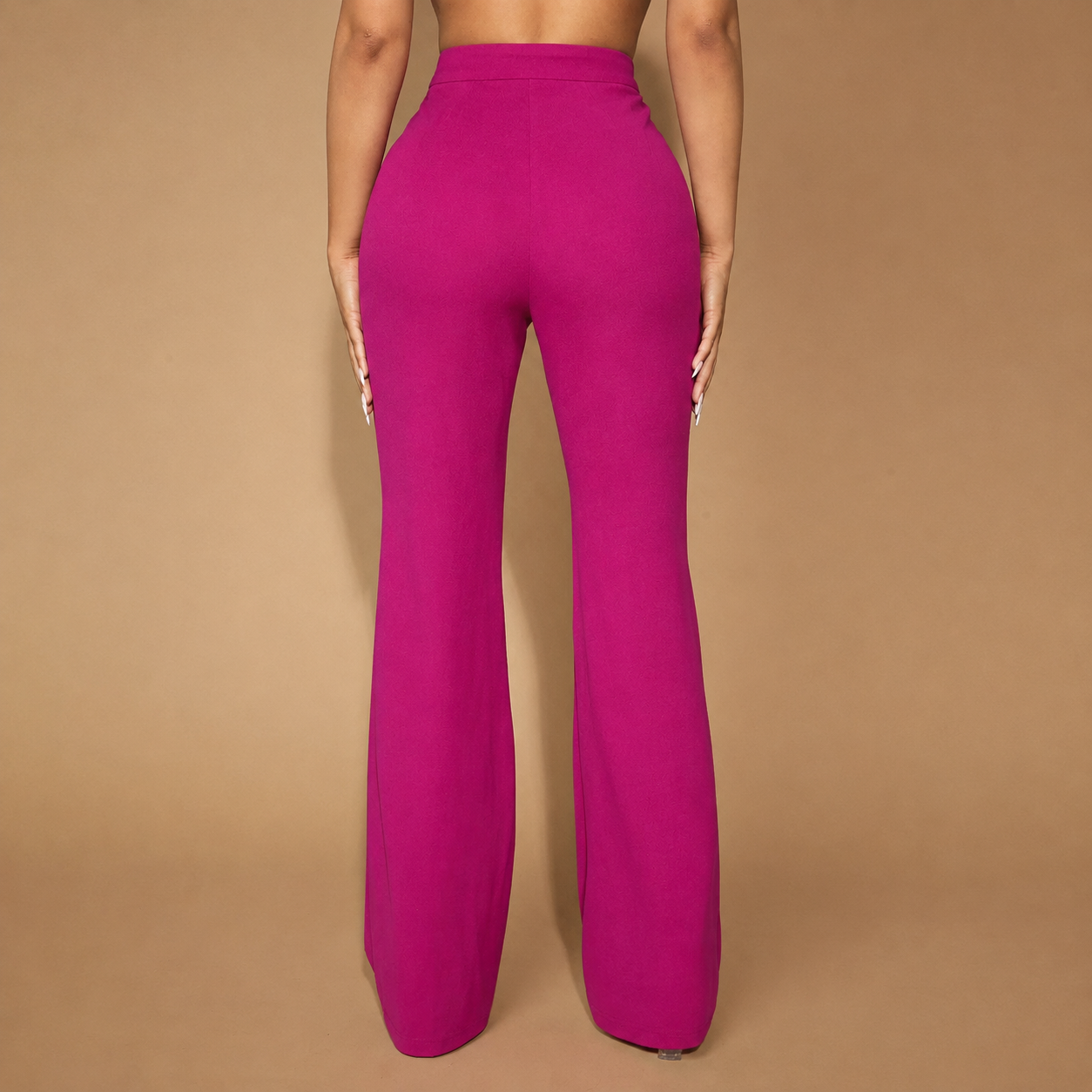 Seam Front Flared Long Pants For Women