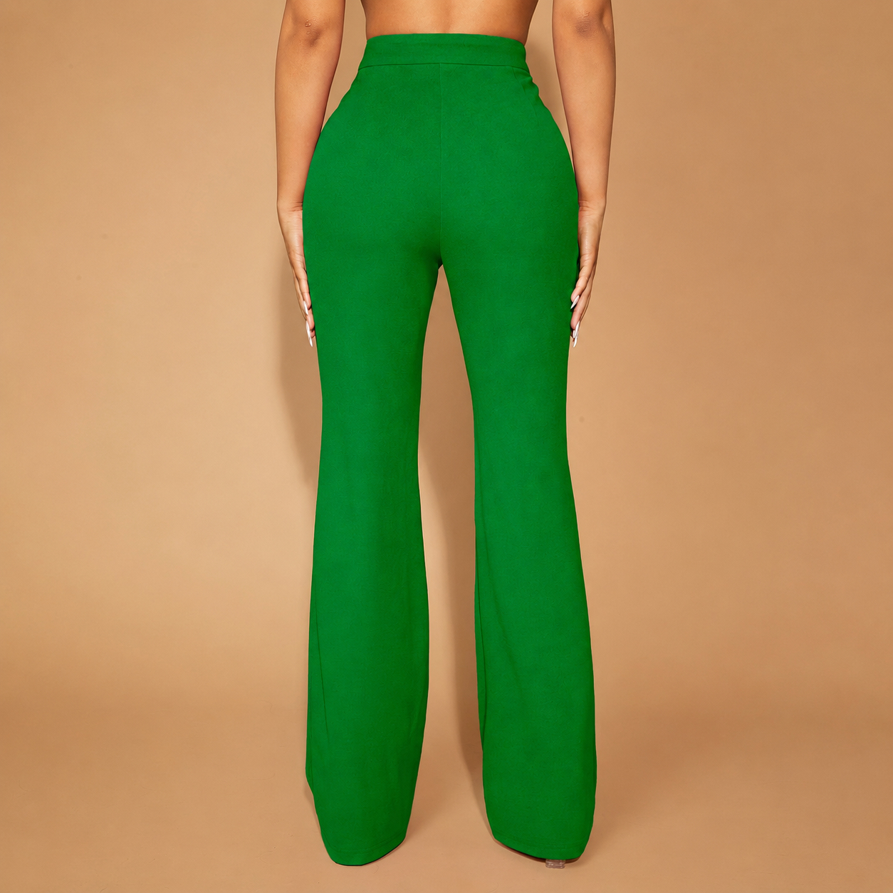 Seam Front Flared Long Pants For Women