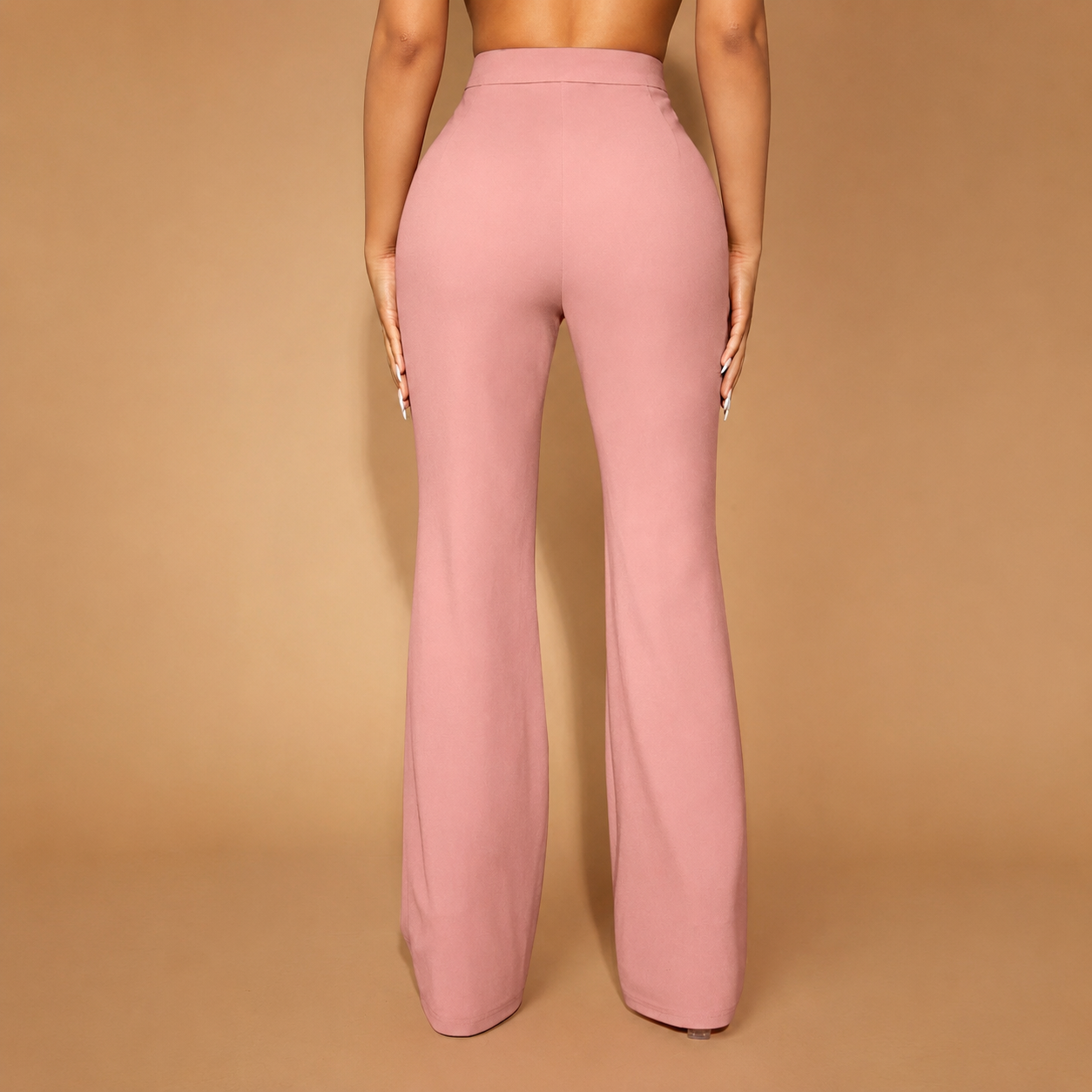 Seam Front Flared Long Pants For Women