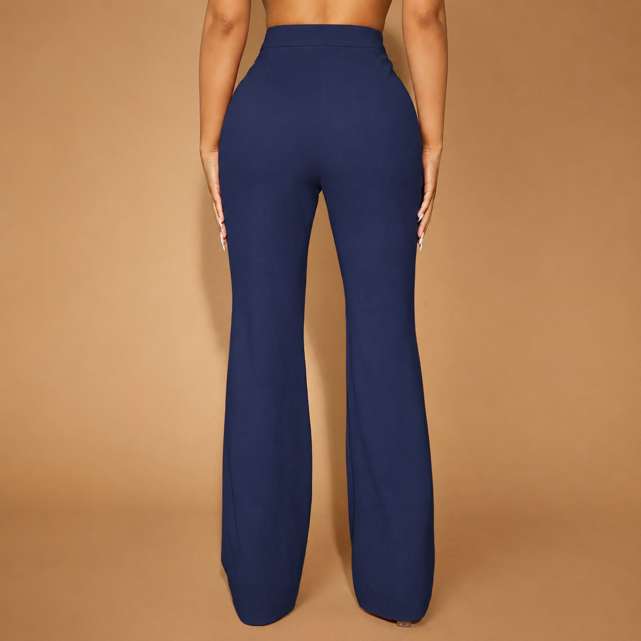 Seam Front Flared Long Pants For Women