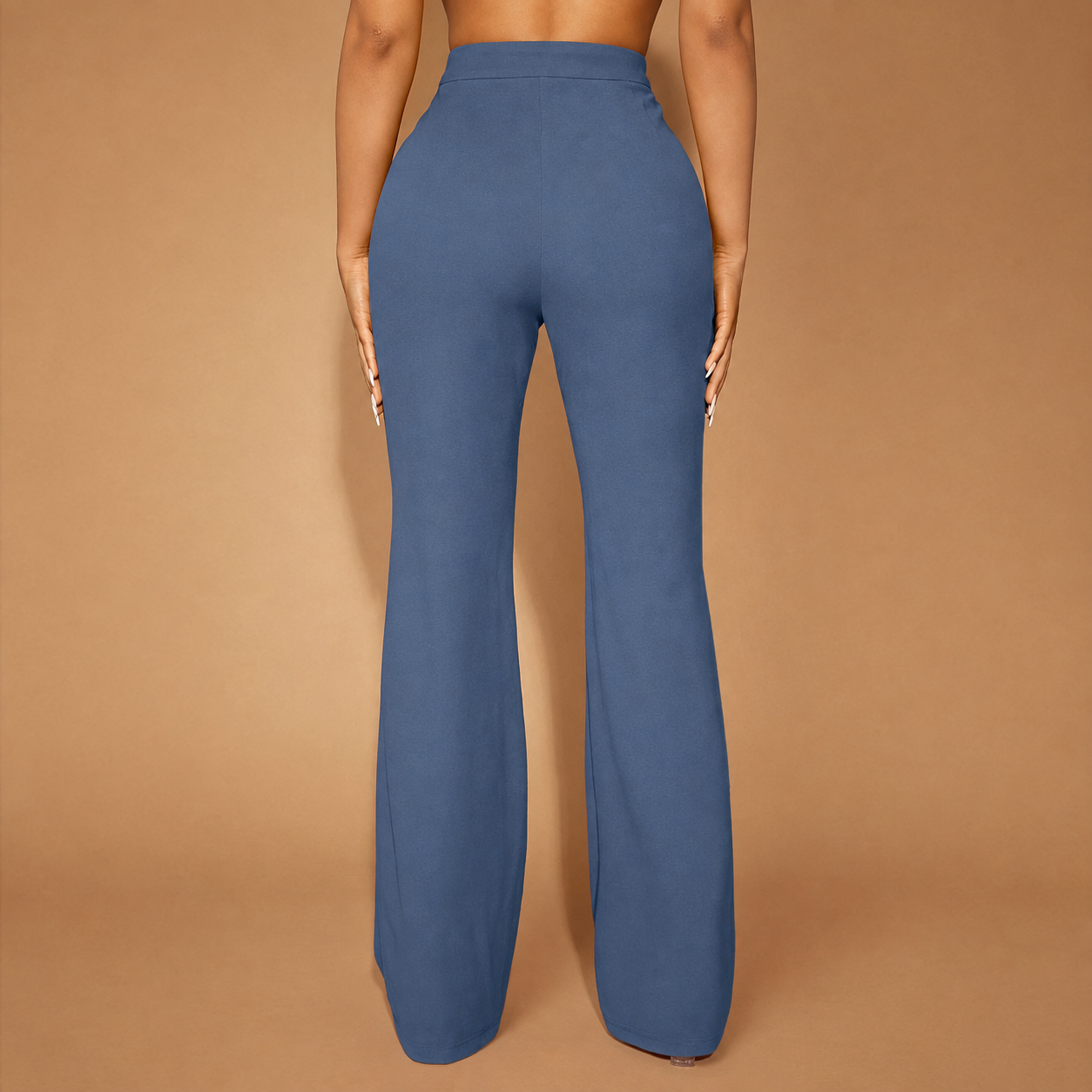 Seam Front Flared Long Pants For Women