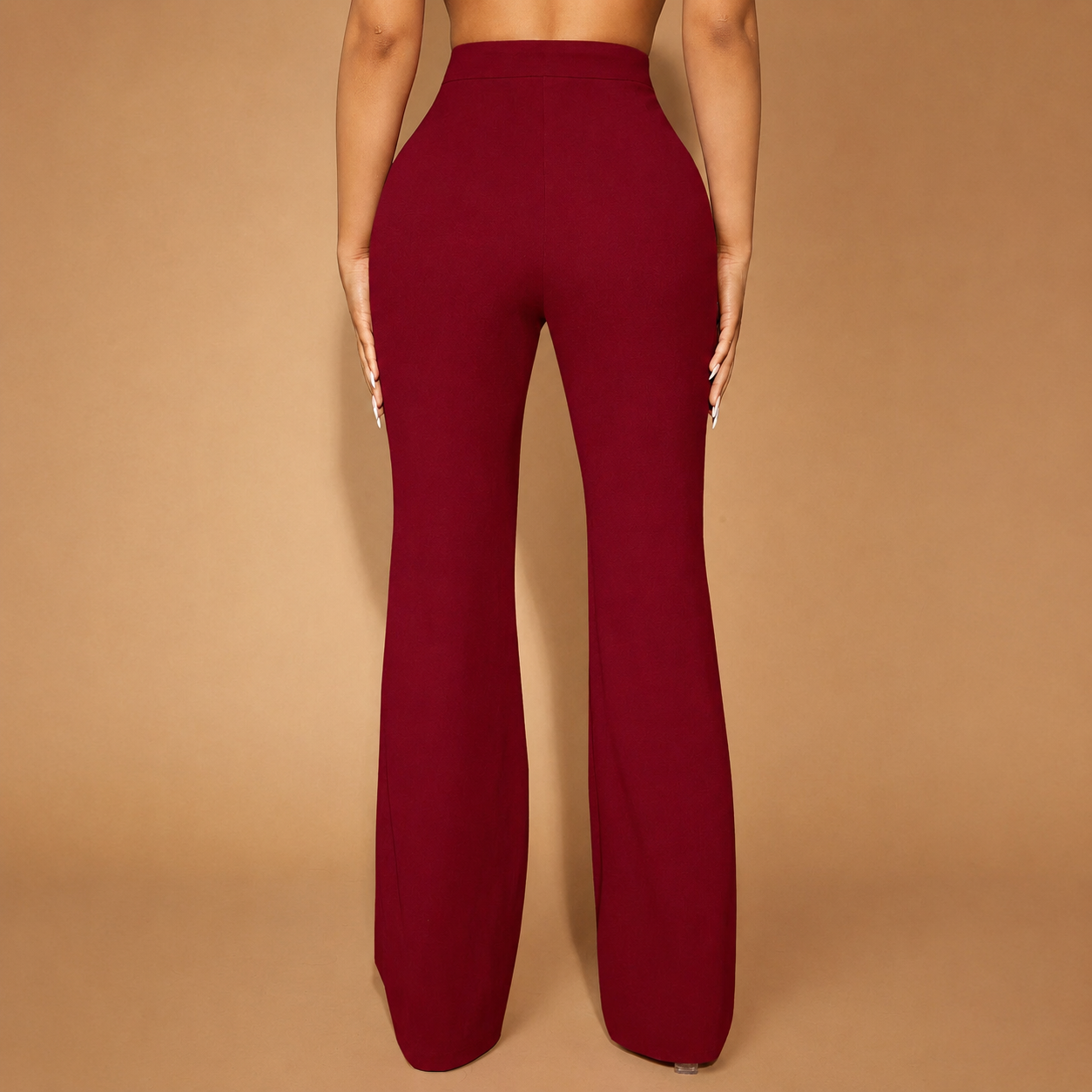 Seam Front Flared Long Pants For Women