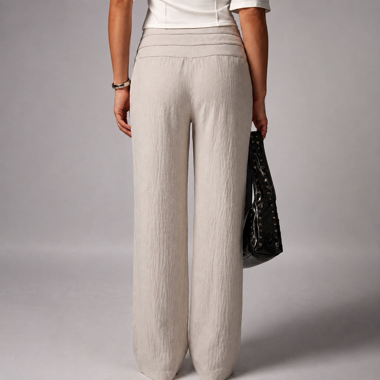 Vacation Themed Dual Tie Loose Pants For Summer Vacations