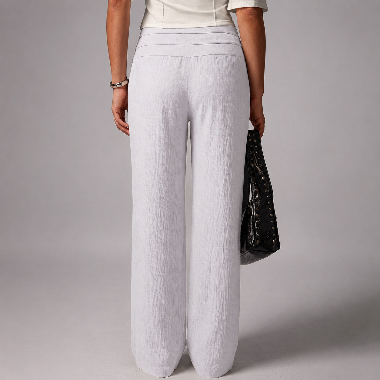 Vacation Themed Dual Tie Loose Pants For Summer Vacations