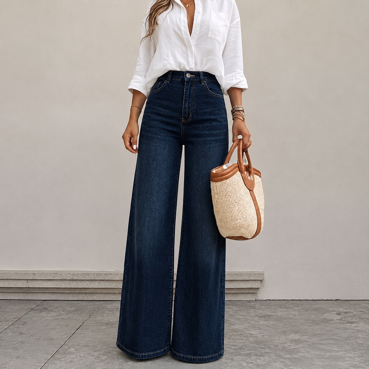 Versatile Straight Daily Wear Casual Jeans For Women