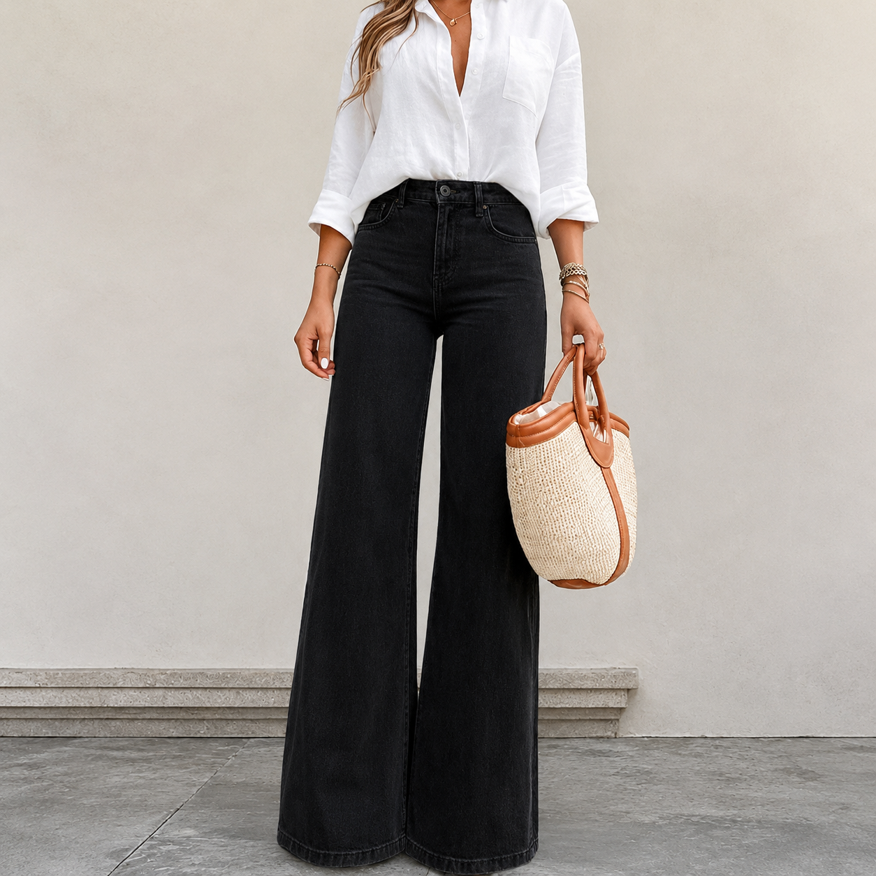 Versatile Straight Daily Wear Casual Jeans For Women