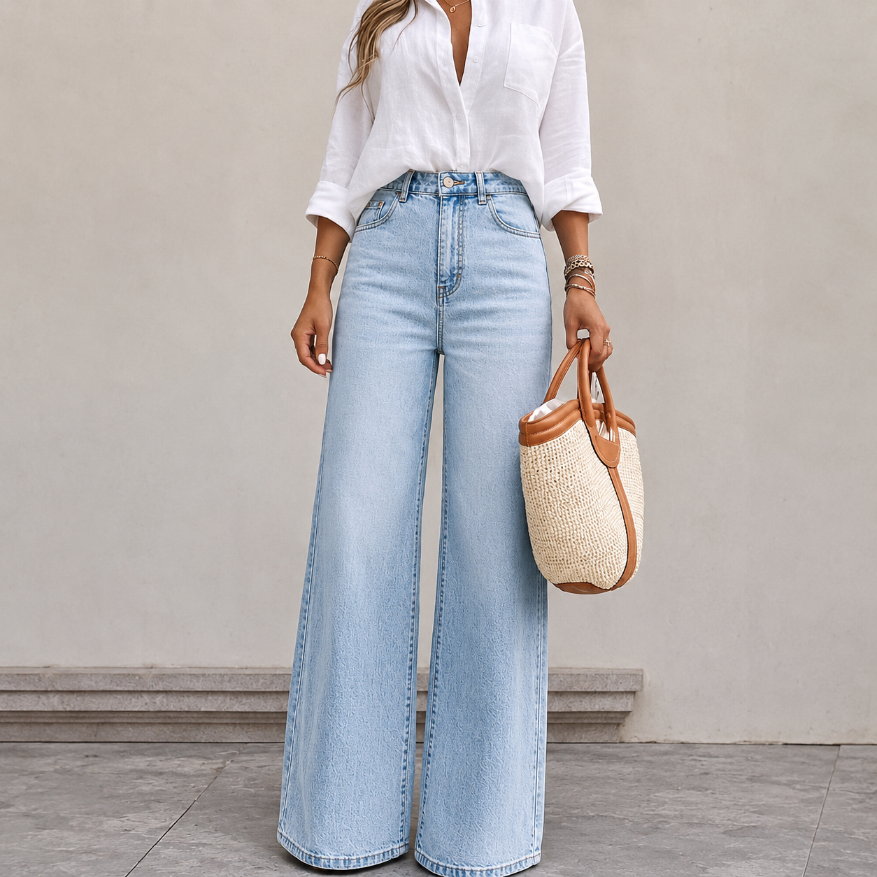 Versatile Straight Daily Wear Casual Jeans For Women