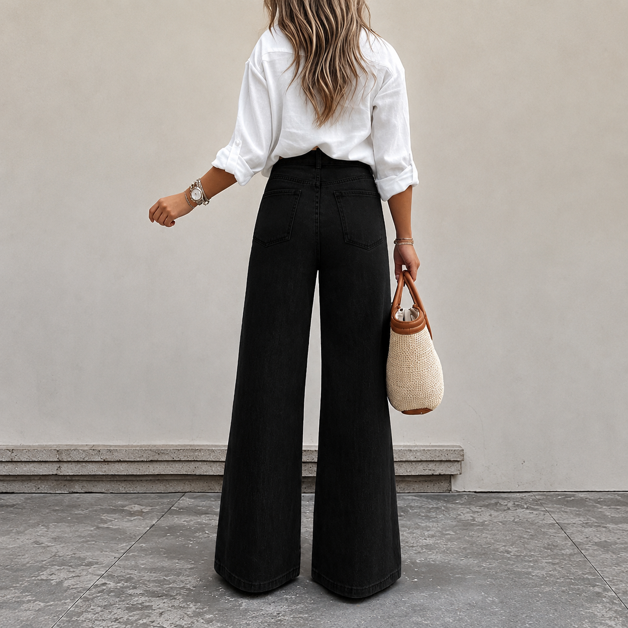 Versatile Straight Daily Wear Casual Jeans For Women