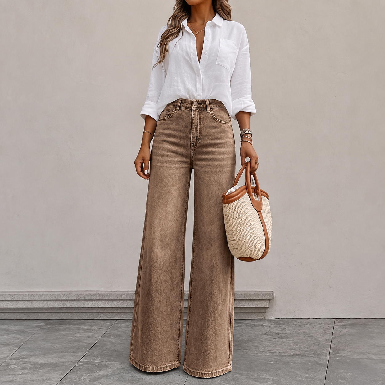 Versatile Straight Daily Wear Casual Jeans For Women
