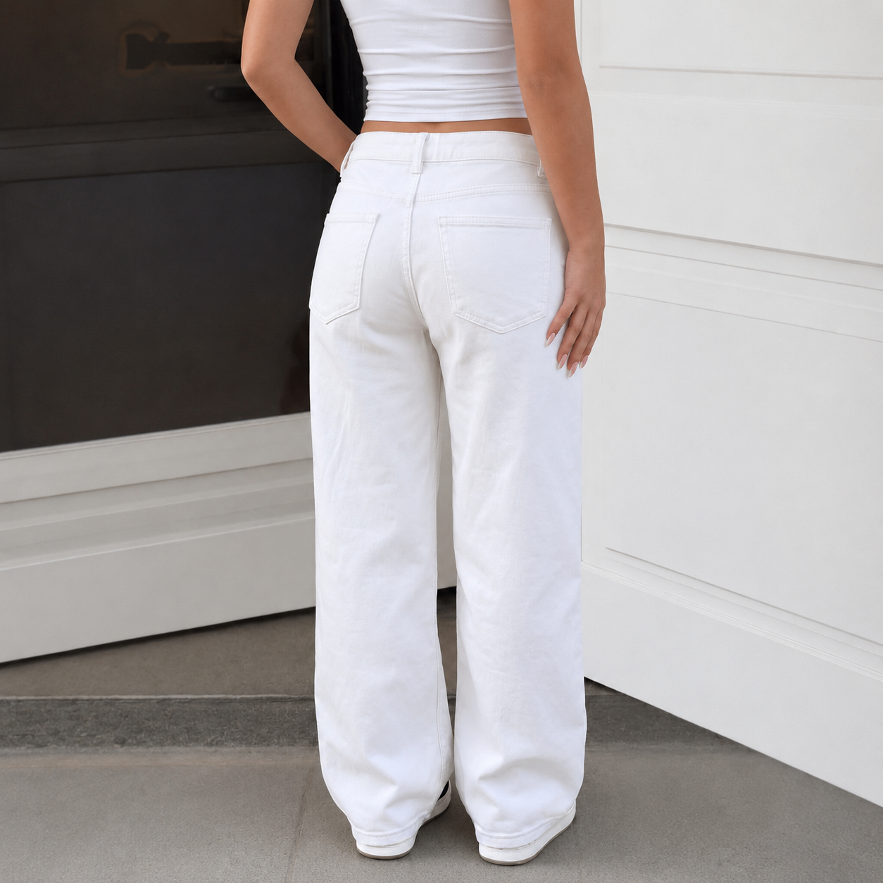 Casual Vintage Streetwear Loose Jeans For Women
