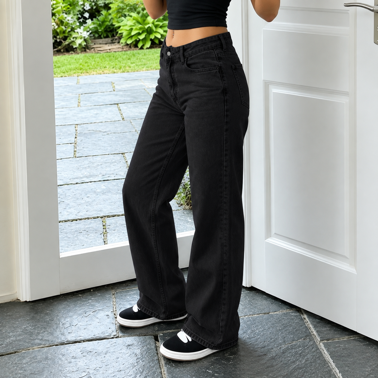 Casual Straight Fit Jeans For Women