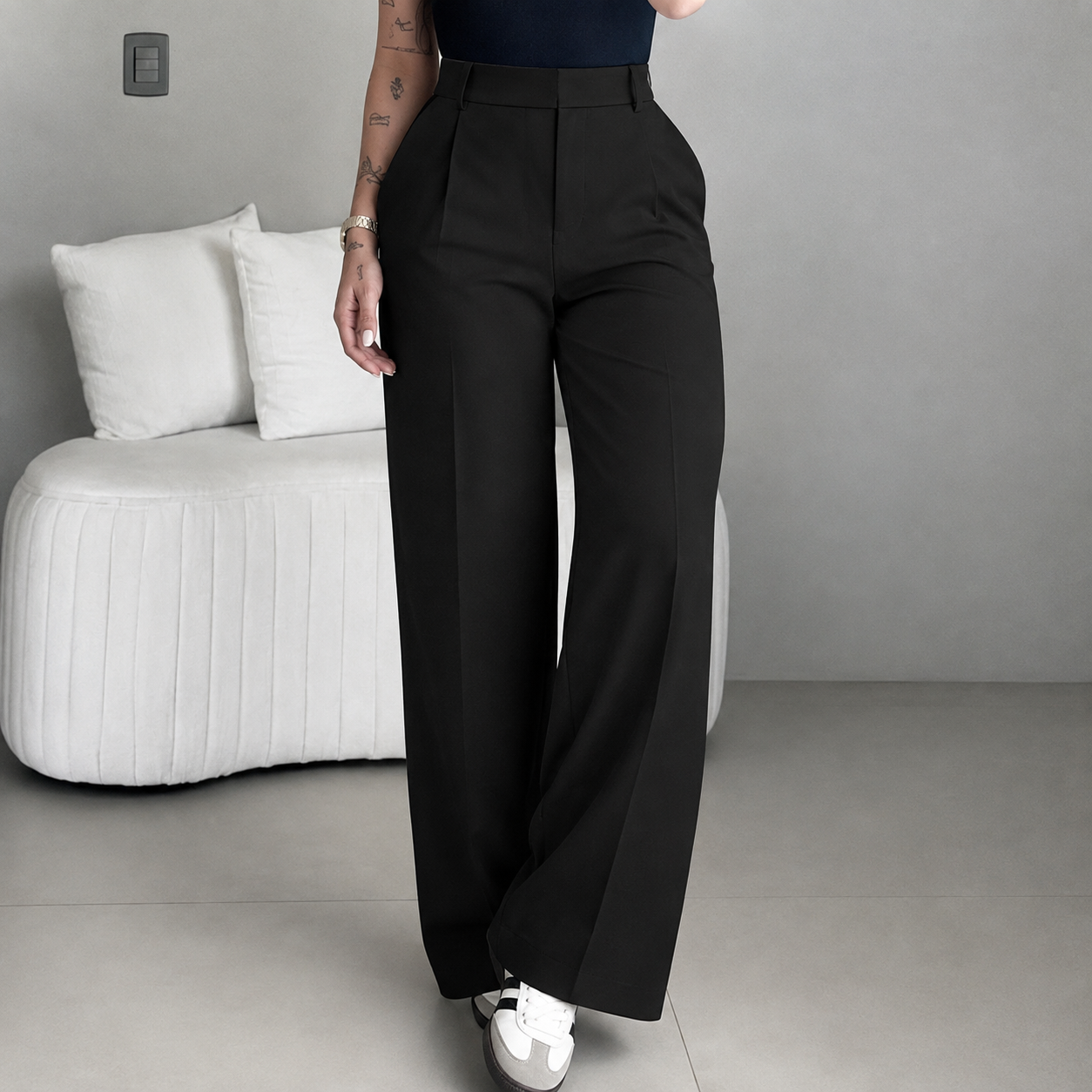 Casual Slim Bohemian Office Summer Wide Pants For Women