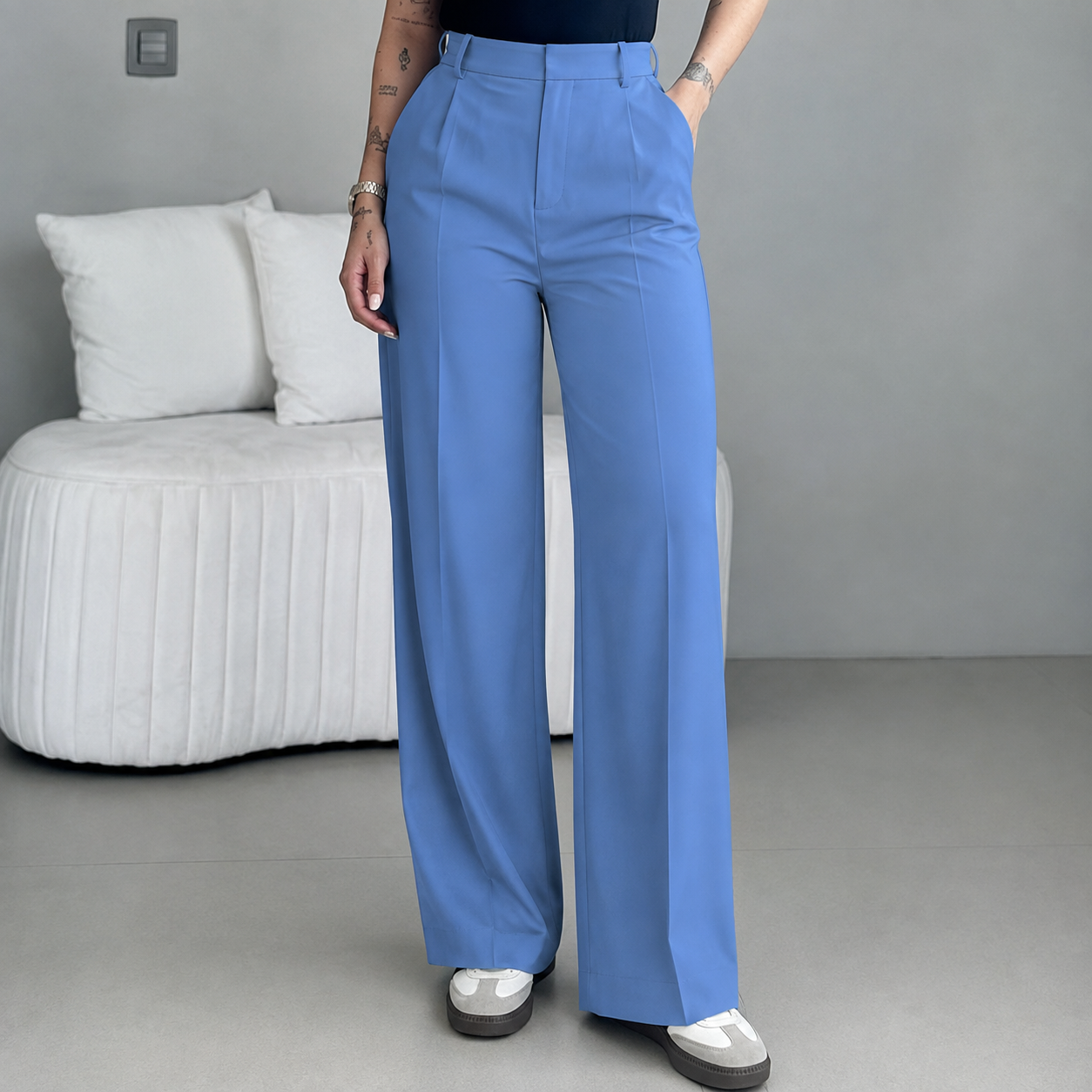 Casual Slim Bohemian Office Summer Wide Pants For Women