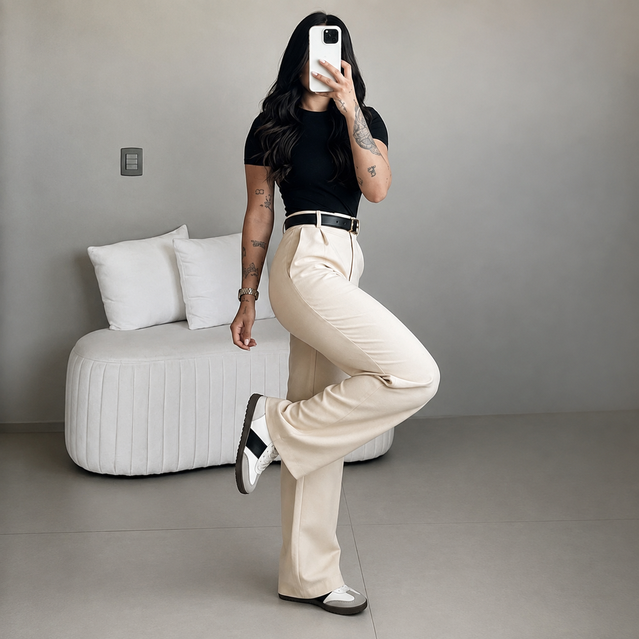 Casual Slim Bohemian Office Summer Wide Pants For Women