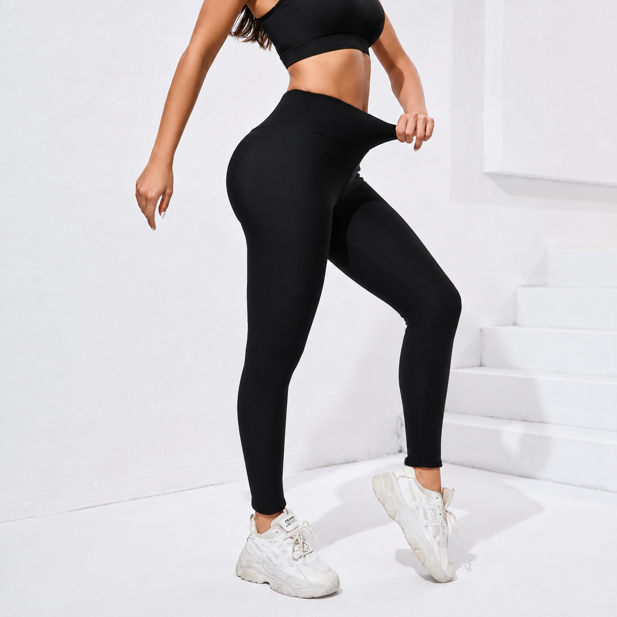 High Rise Thermal Leggings for Yoga and Winter Fitness for Women