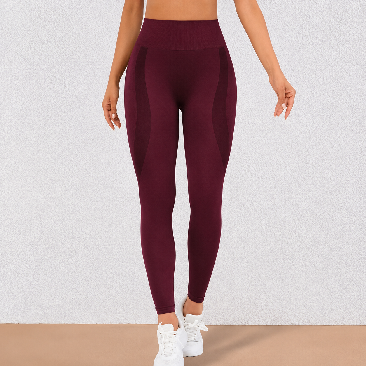 High Rise Stretch Workout Running Leggings For Women