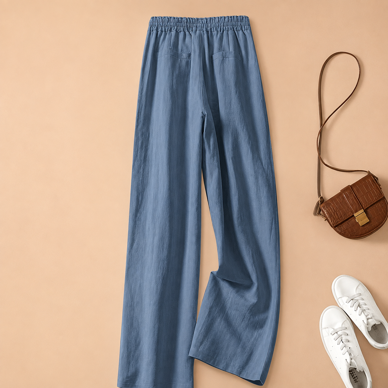 Vintage Themed Wide Loose Pants For Women