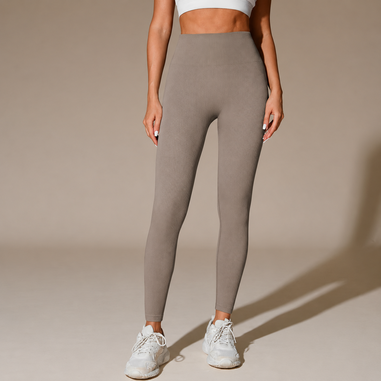 Seamless Ribbed Stretch Fitness Leggings Multipack for Women