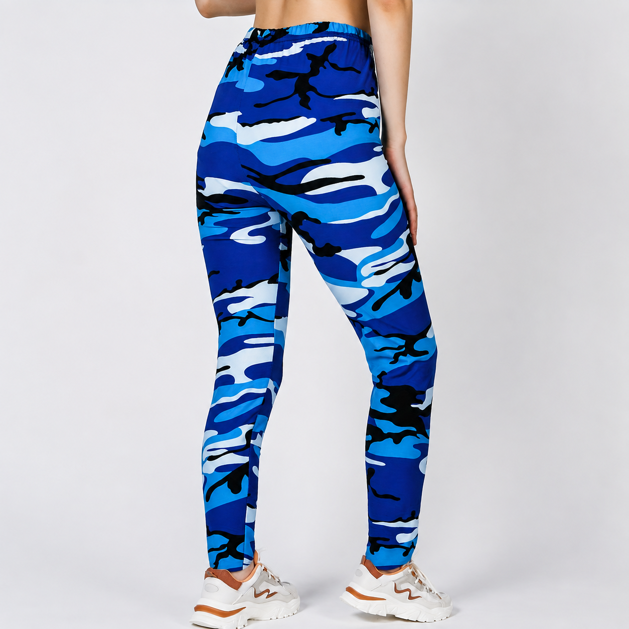 Casual Camouflage Patterned Leggings For Women