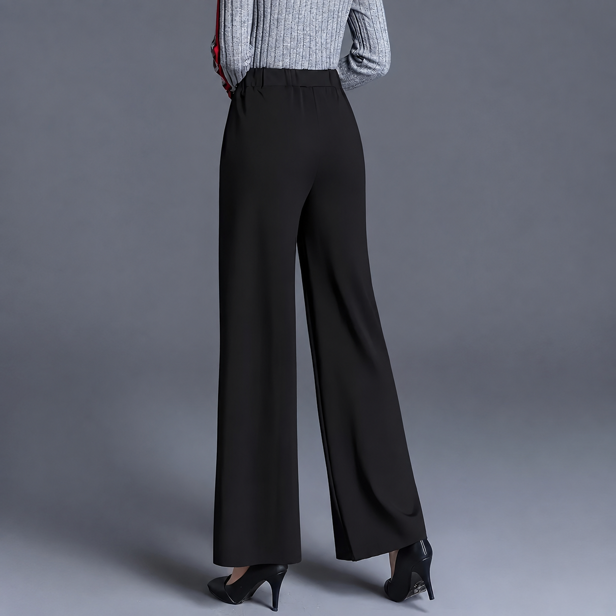 Casual Straight Length Pants With Slant Pockets For Women