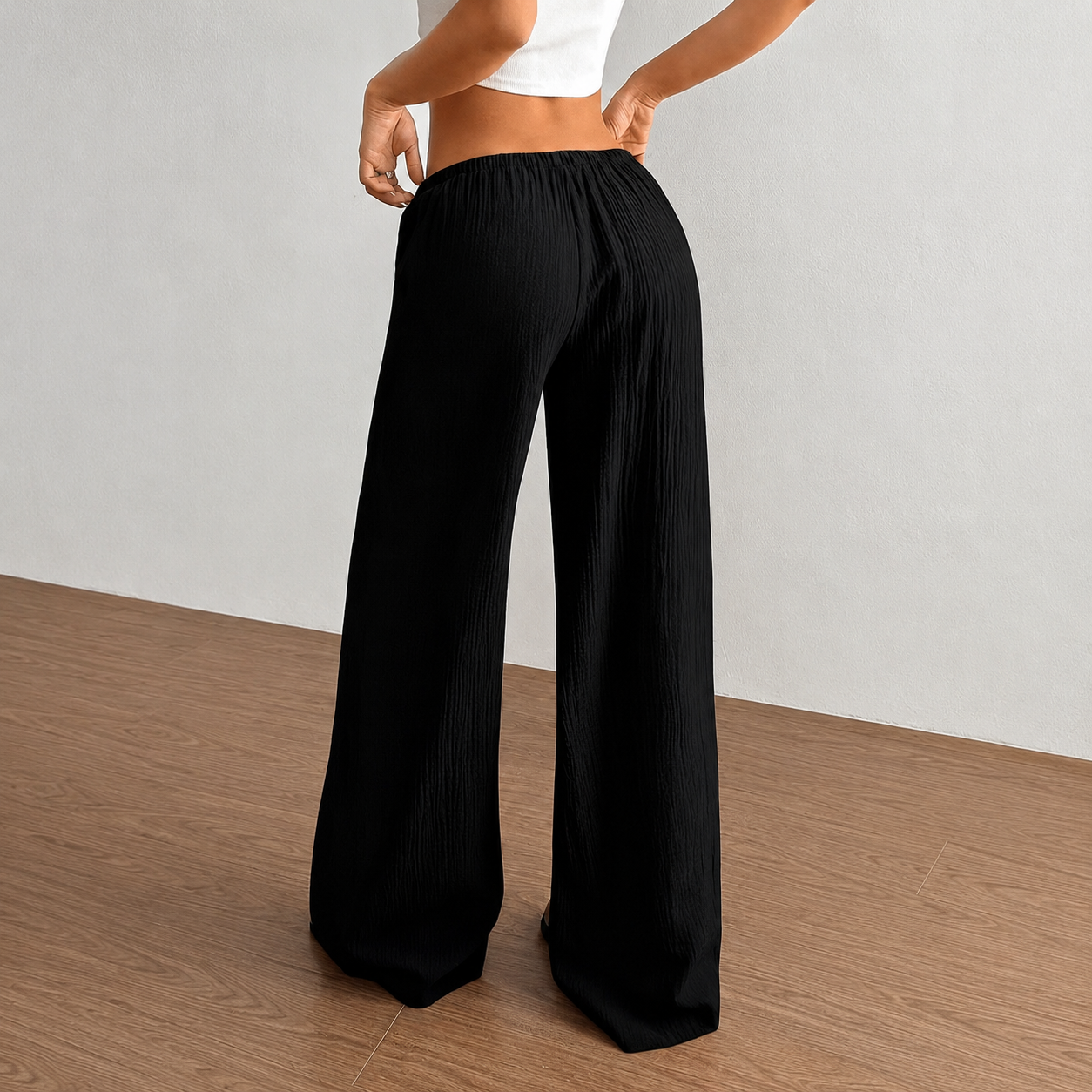 Pack of 2 Casual Straight Trousers For Women