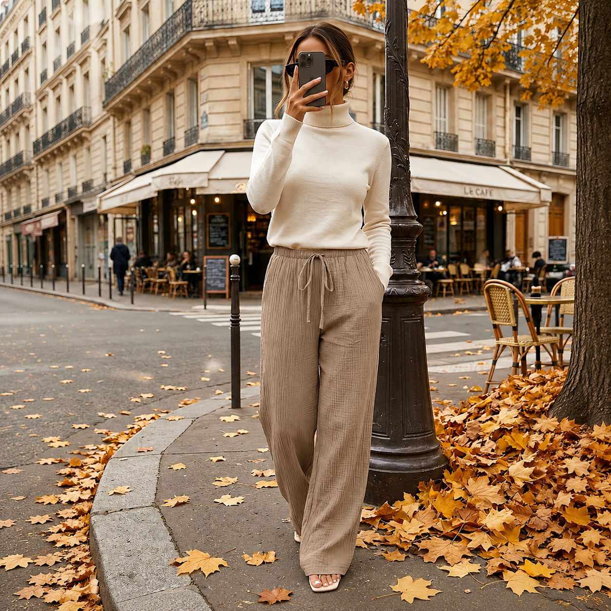 Pack of 2 Casual Straight Trousers For Women