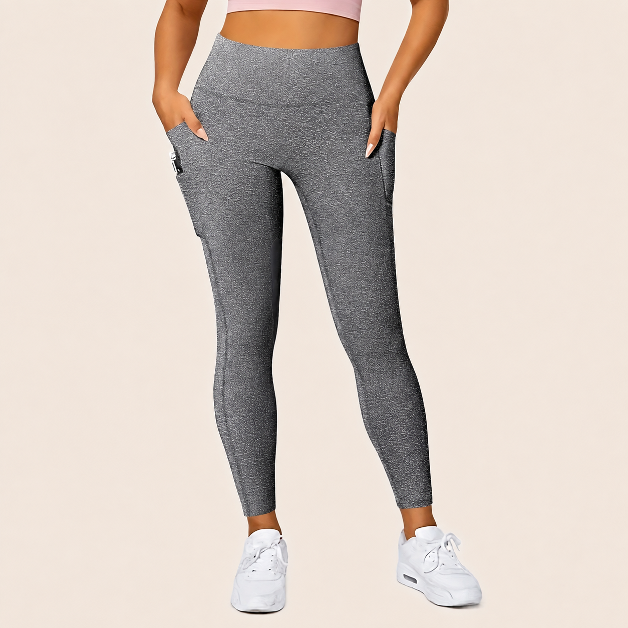 Slim Seamless Leggings With Pockets For Women