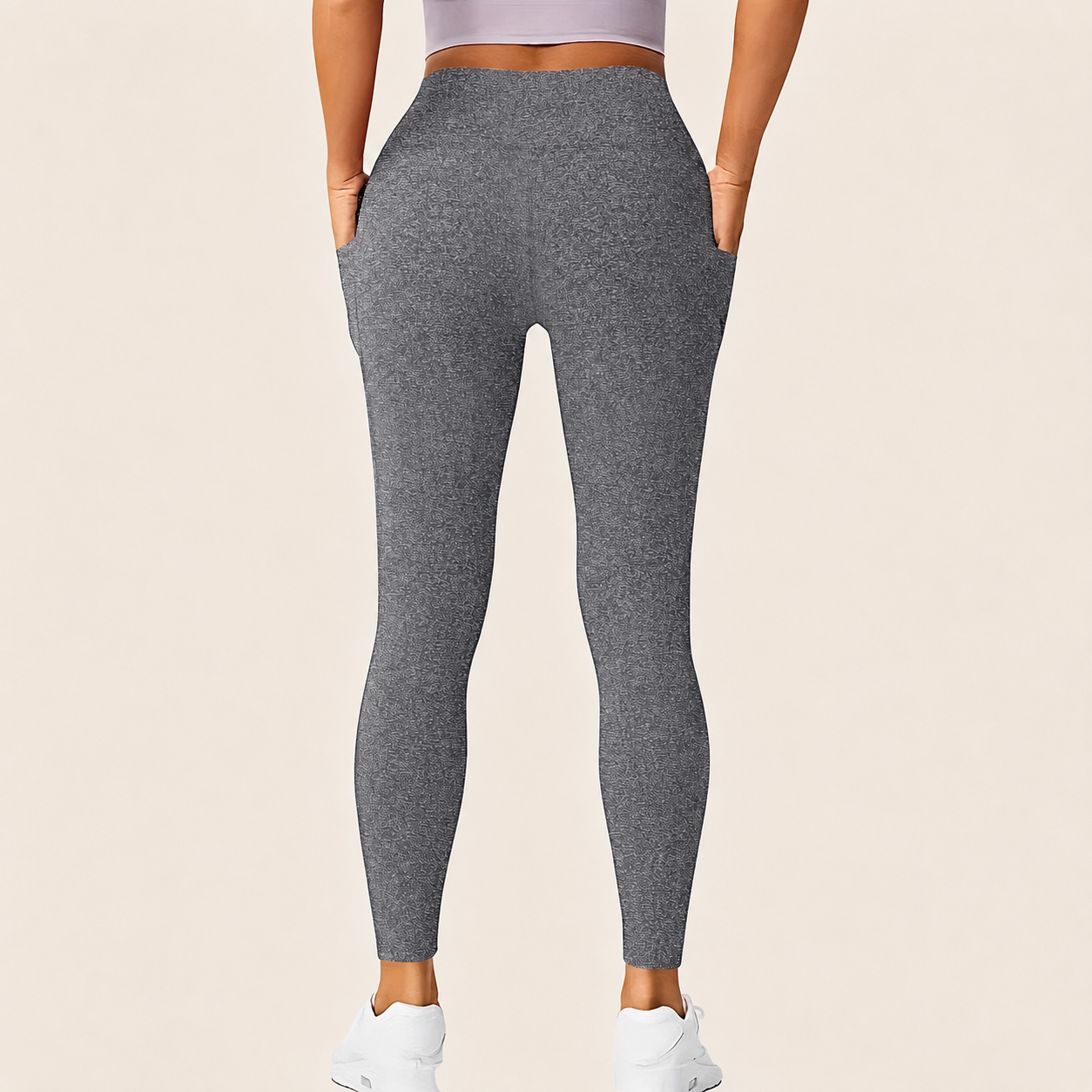 Slim Seamless Leggings With Pockets For Women