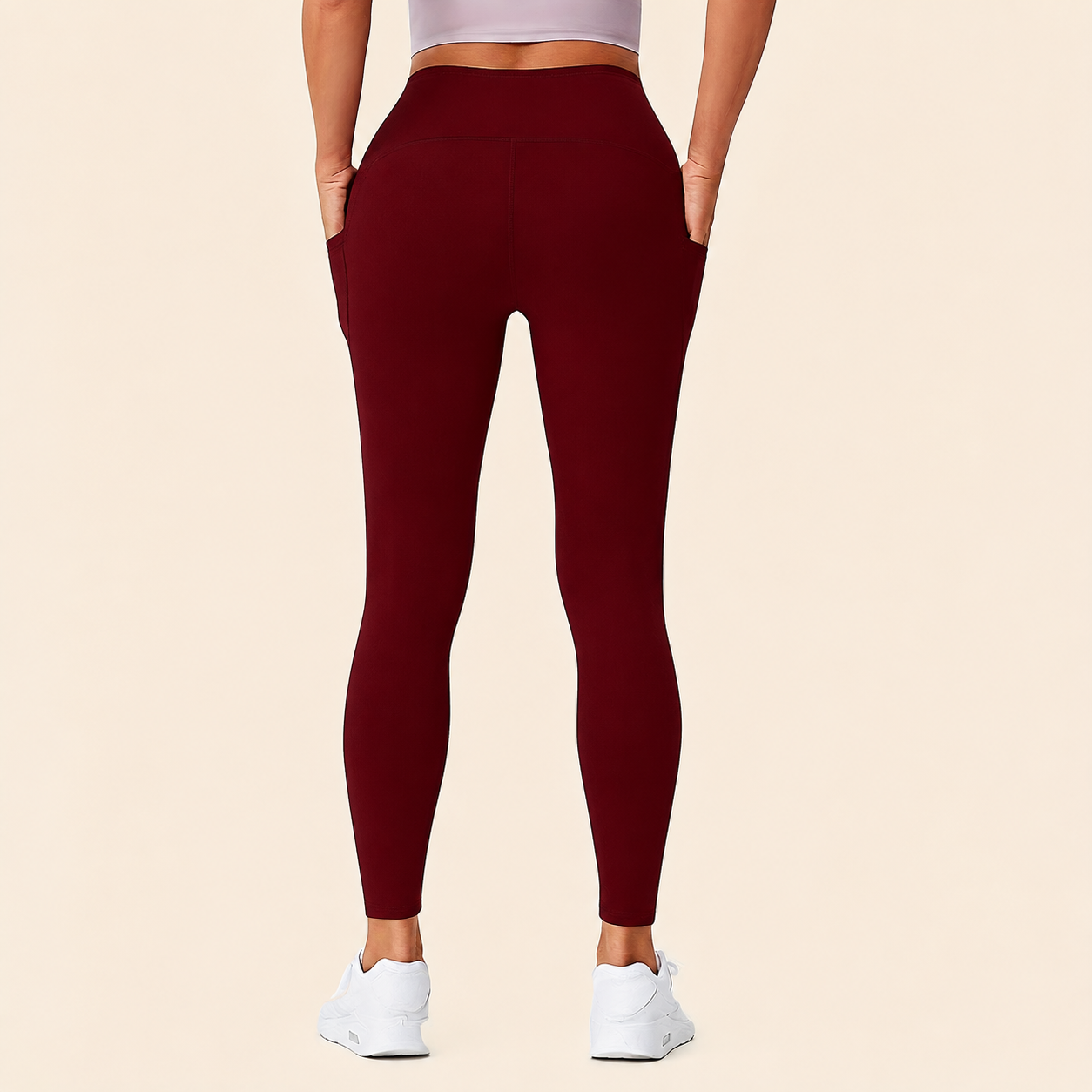 Slim Seamless Leggings With Pockets For Women