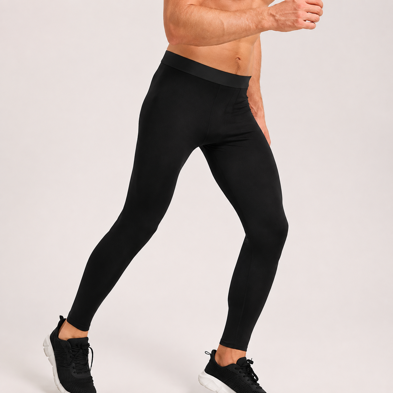 Thermal Compression Workout Athletic Sports Legging Pants For Men