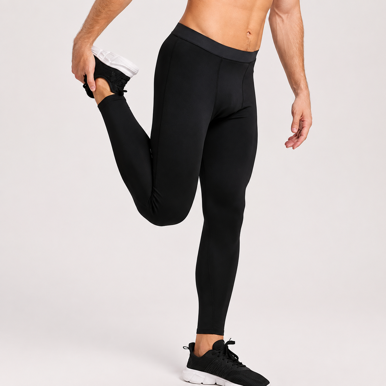 Thermal Compression Workout Athletic Sports Legging Pants For Men