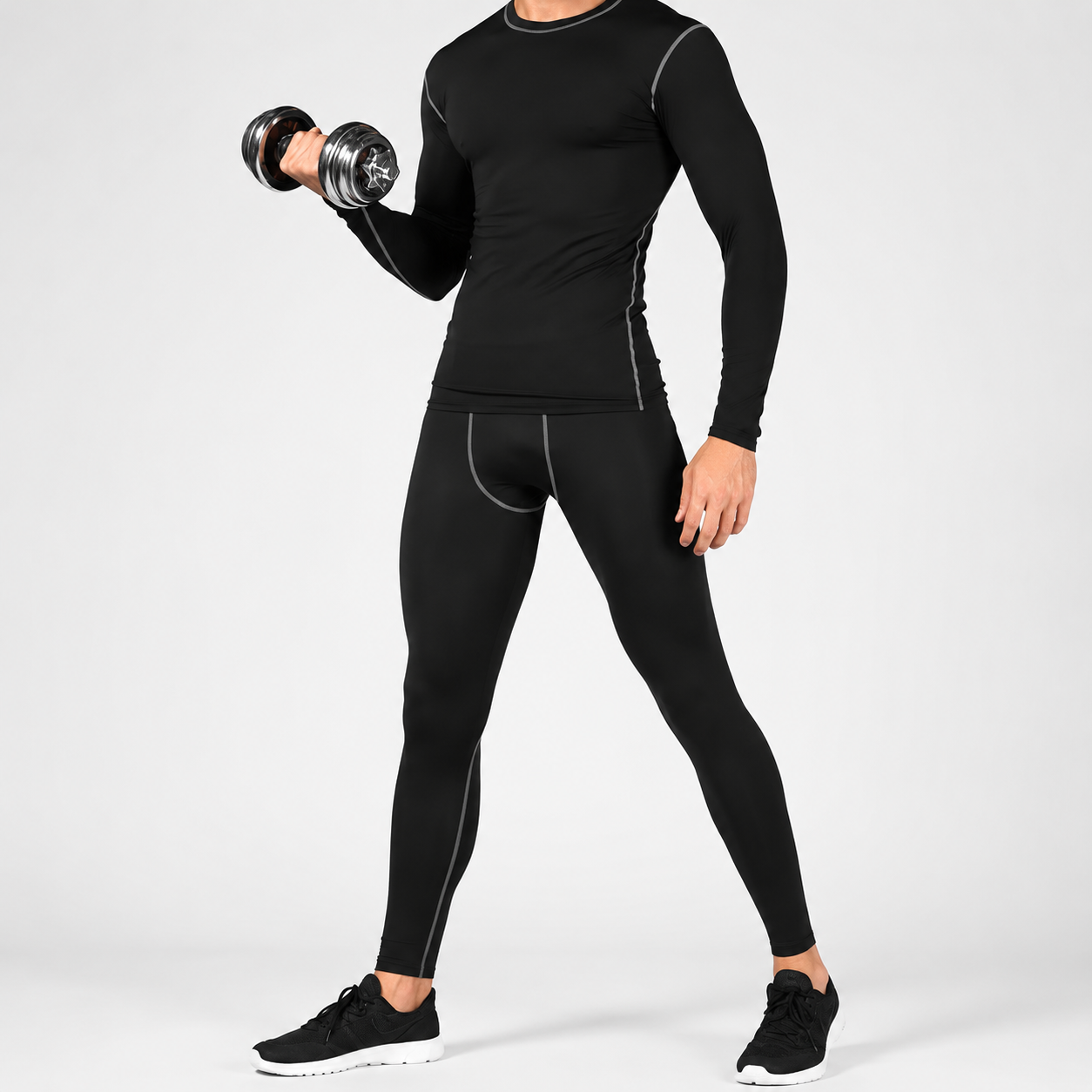 Thermal Compression Workout Athletic Sports Legging Pants For Men