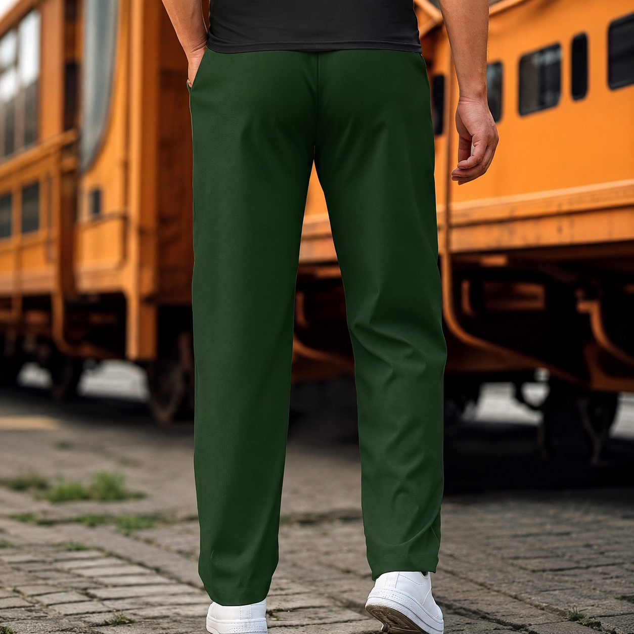 Casual Long Straight Work Summer Trousers For Men