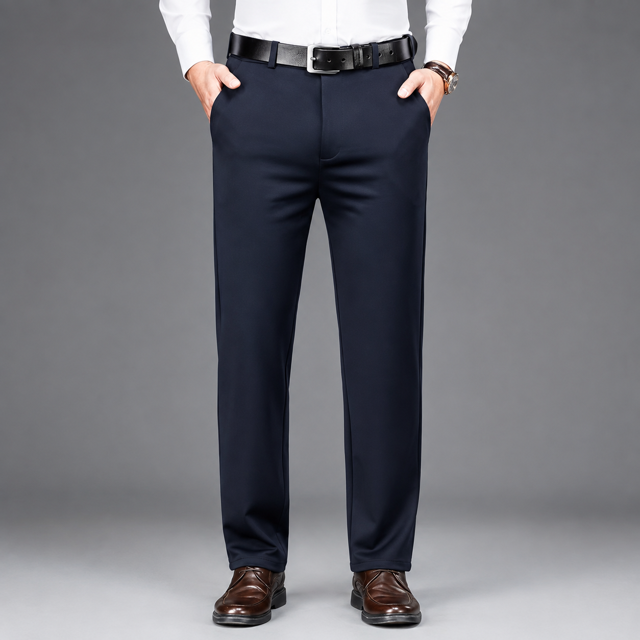 Casual Straight Trousers Long Pants For Men