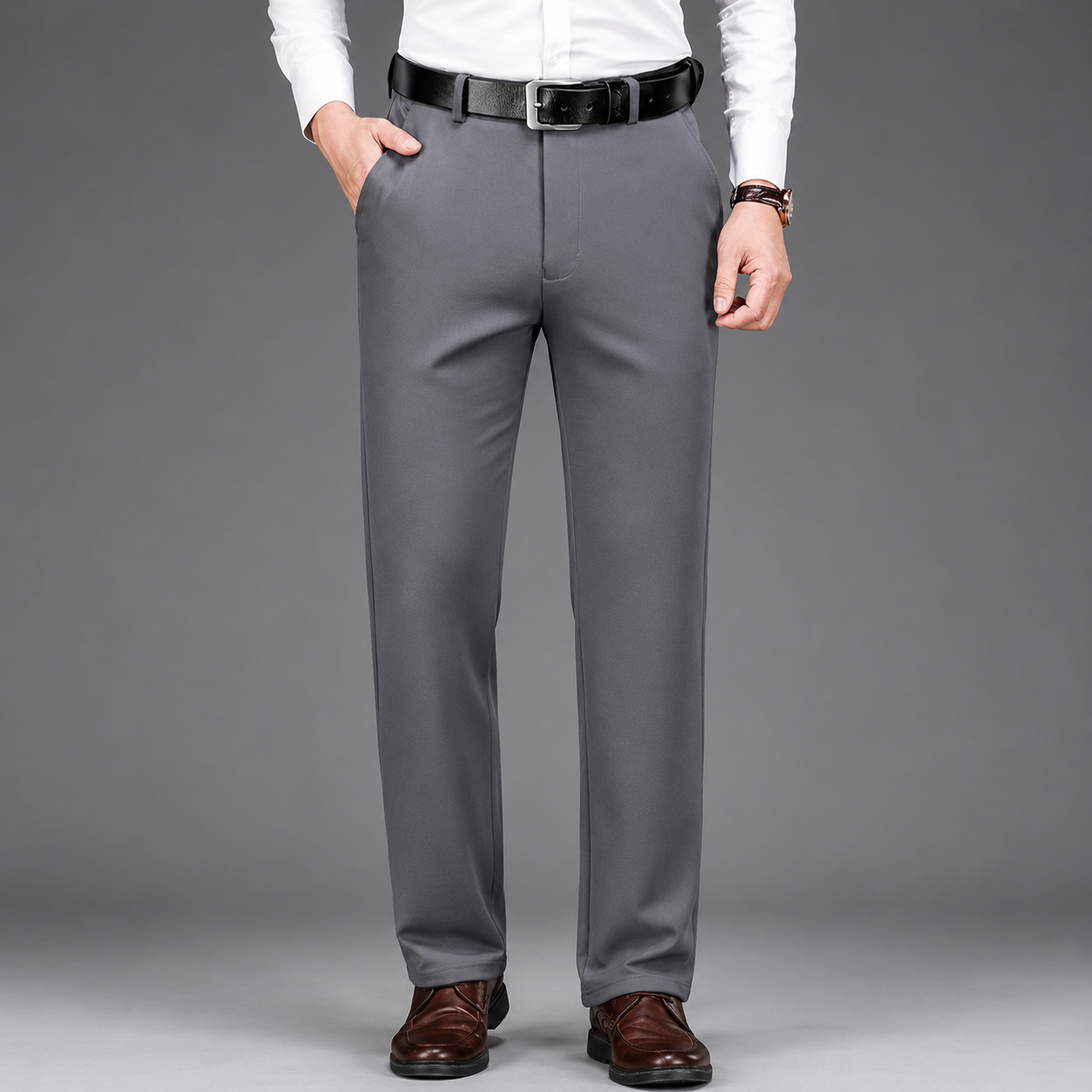 Casual Straight Trousers Long Pants For Men