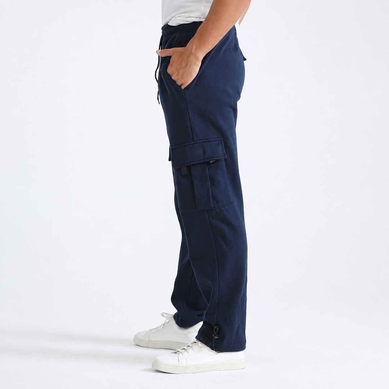 Straight Length Pants With Slant Pockets For Women