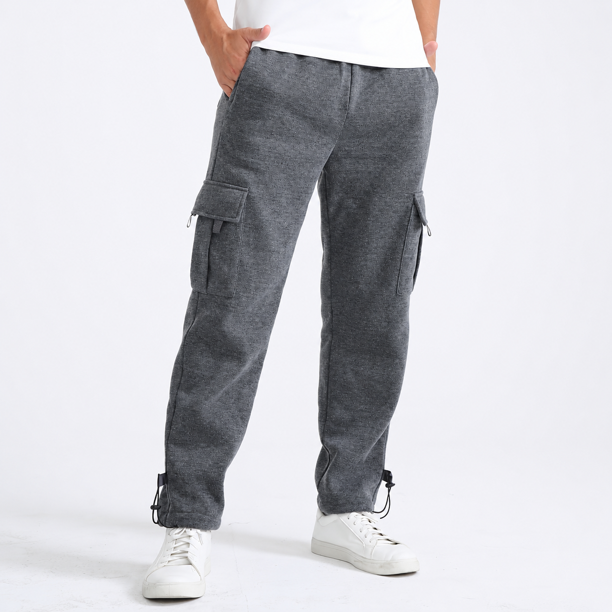 Straight Length Pants With Slant Pockets For Women