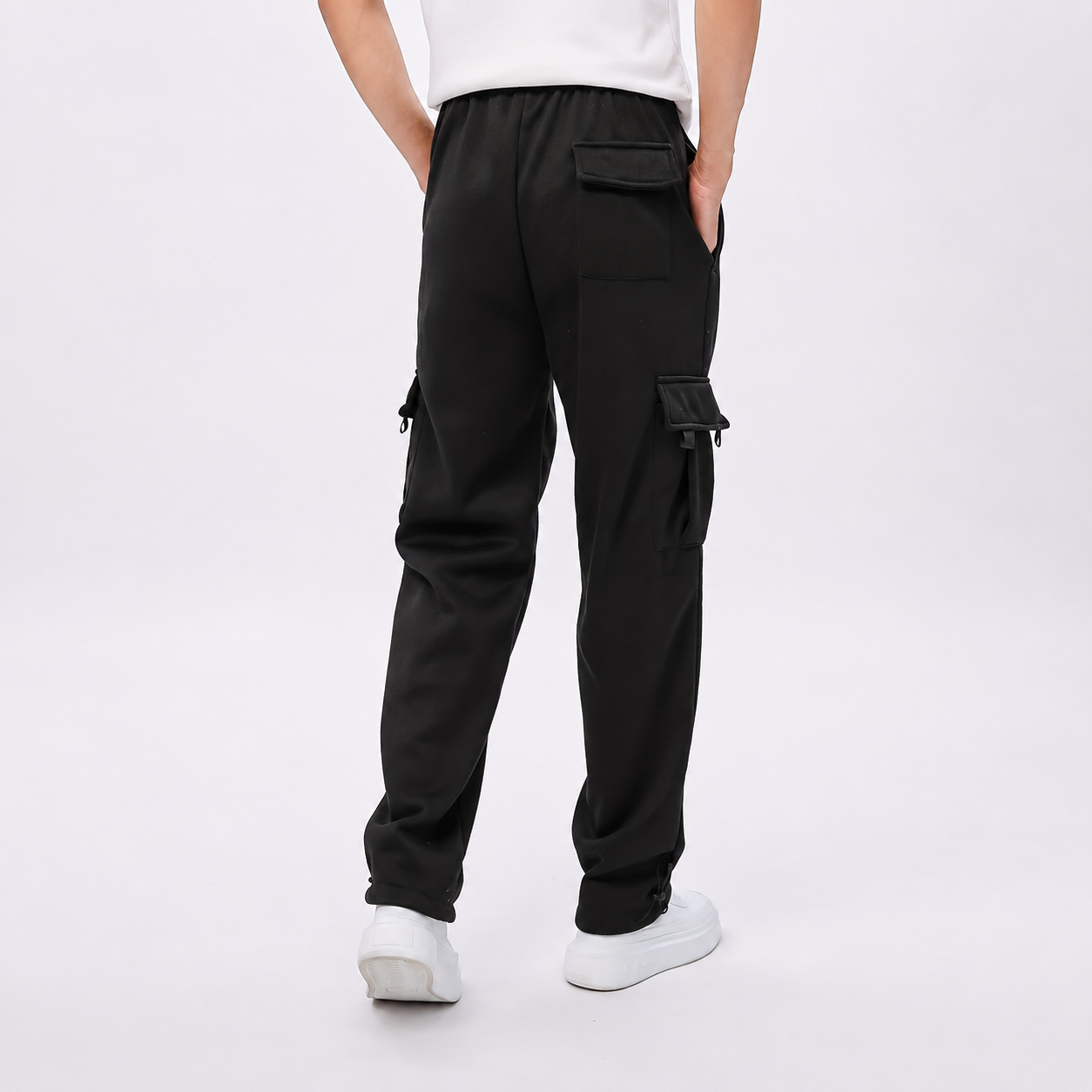 Straight Length Pants With Slant Pockets For Women