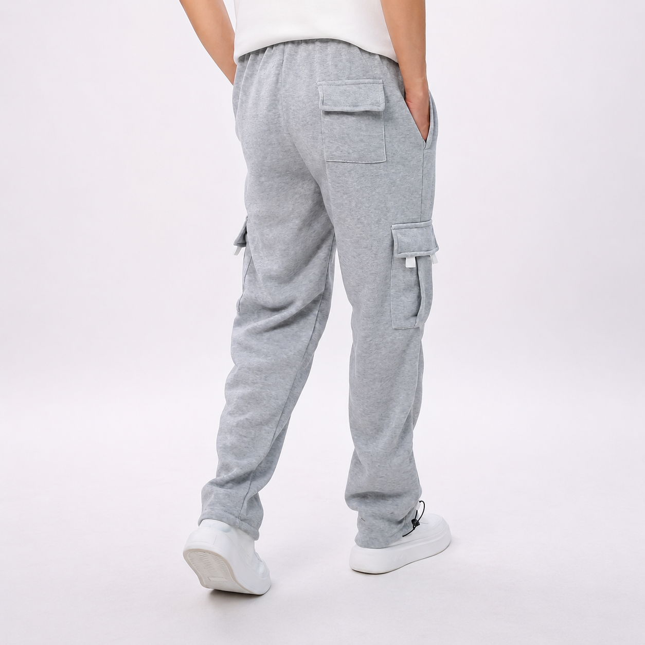 Straight Length Pants With Slant Pockets For Women