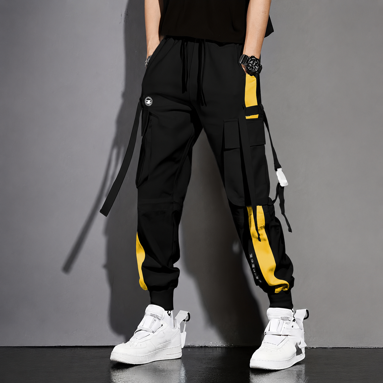 Multi Pocket Jogger Overalls For Casual Wear For Men