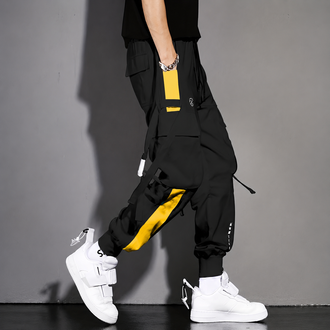 Multi Pocket Jogger Overalls For Casual Wear For Men