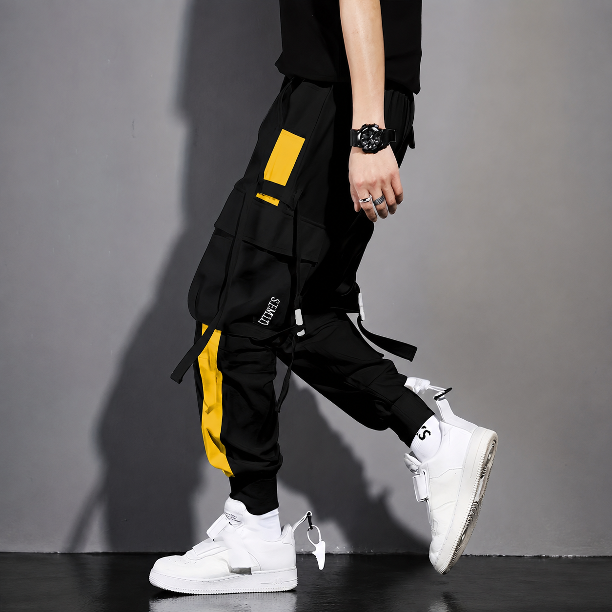 Multi Pocket Jogger Overalls For Casual Wear For Men