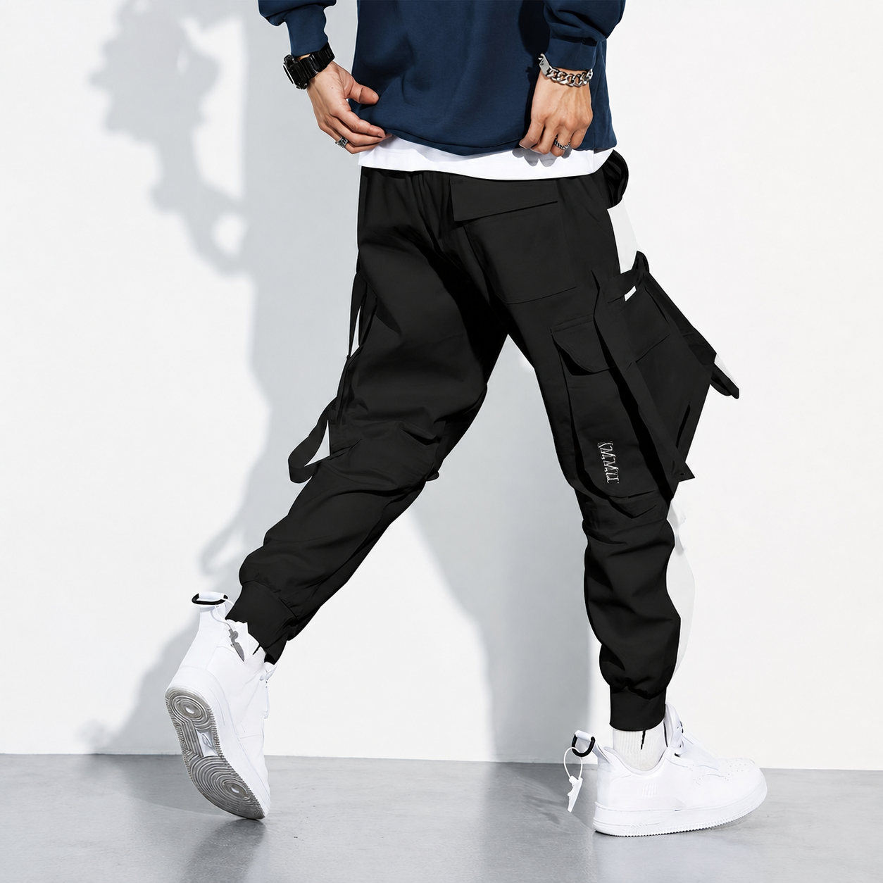 Multi Pocket Jogger Overalls For Casual Wear For Men