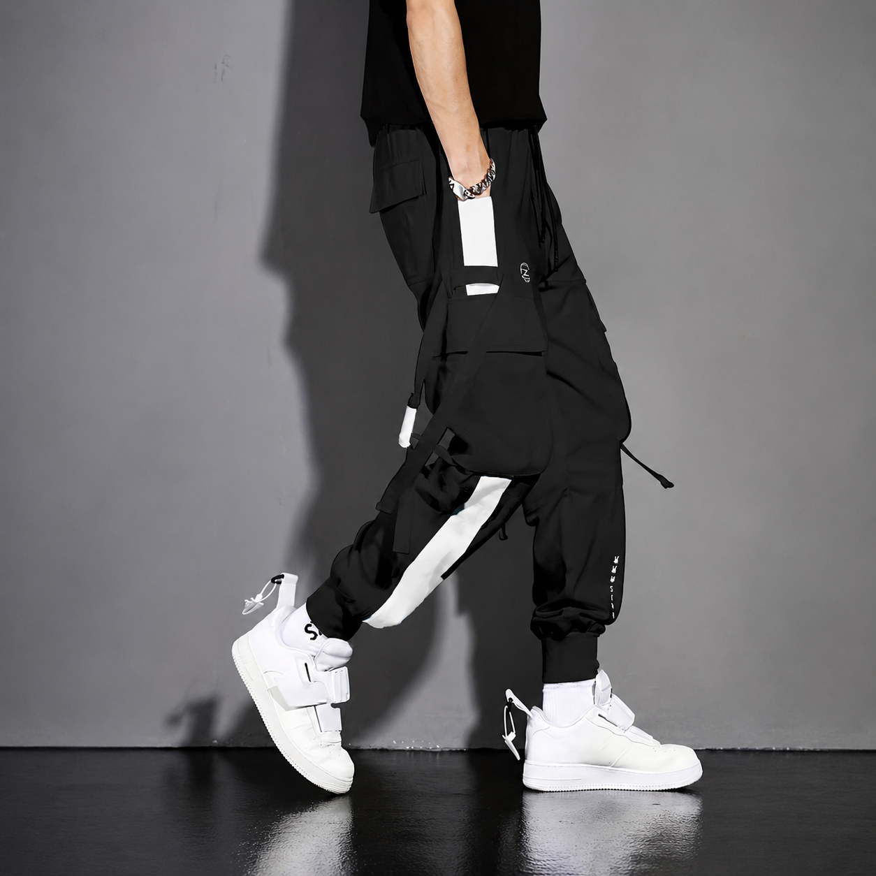 Multi Pocket Jogger Overalls For Casual Wear For Men