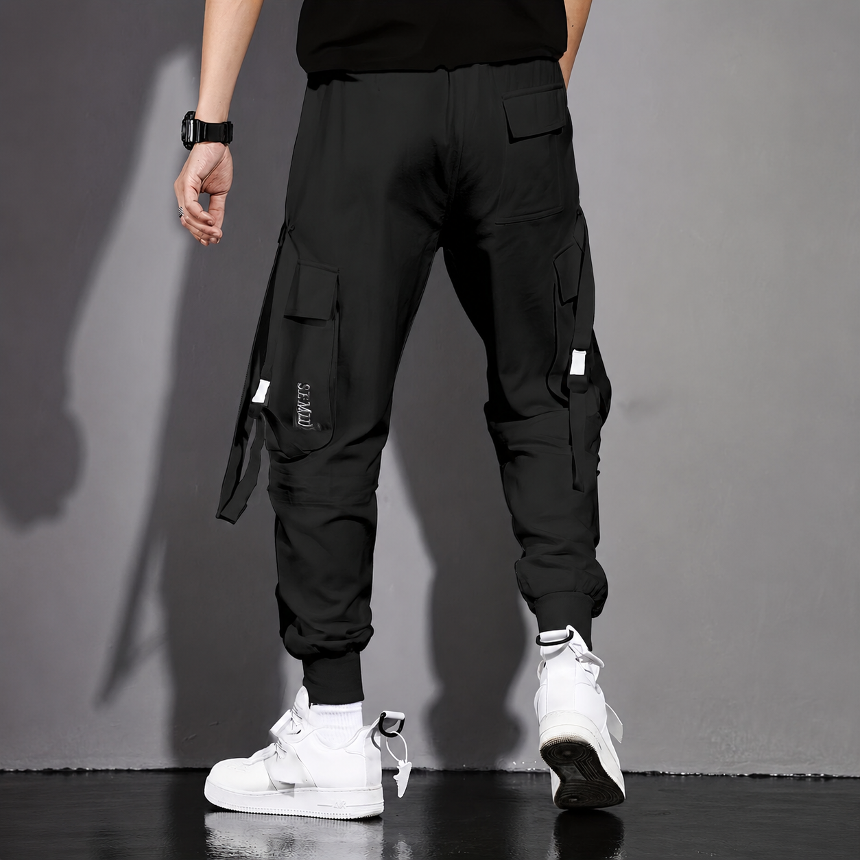 Multi Pocket Jogger Overalls For Casual Wear For Men