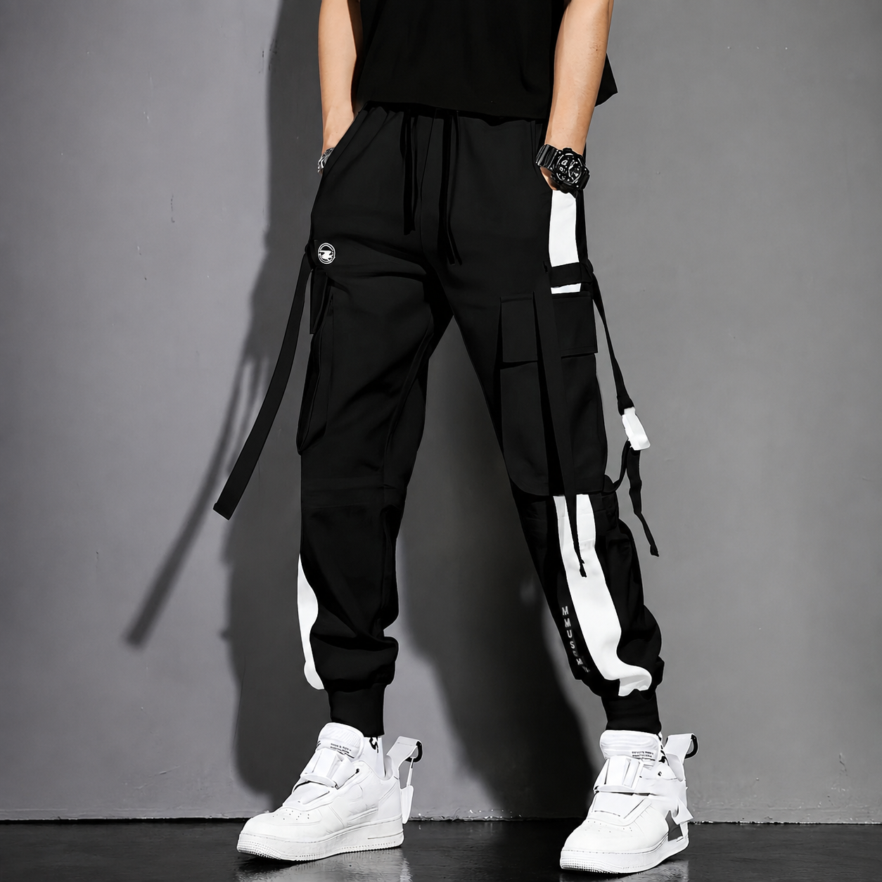 Multi Pocket Jogger Overalls For Casual Wear For Men