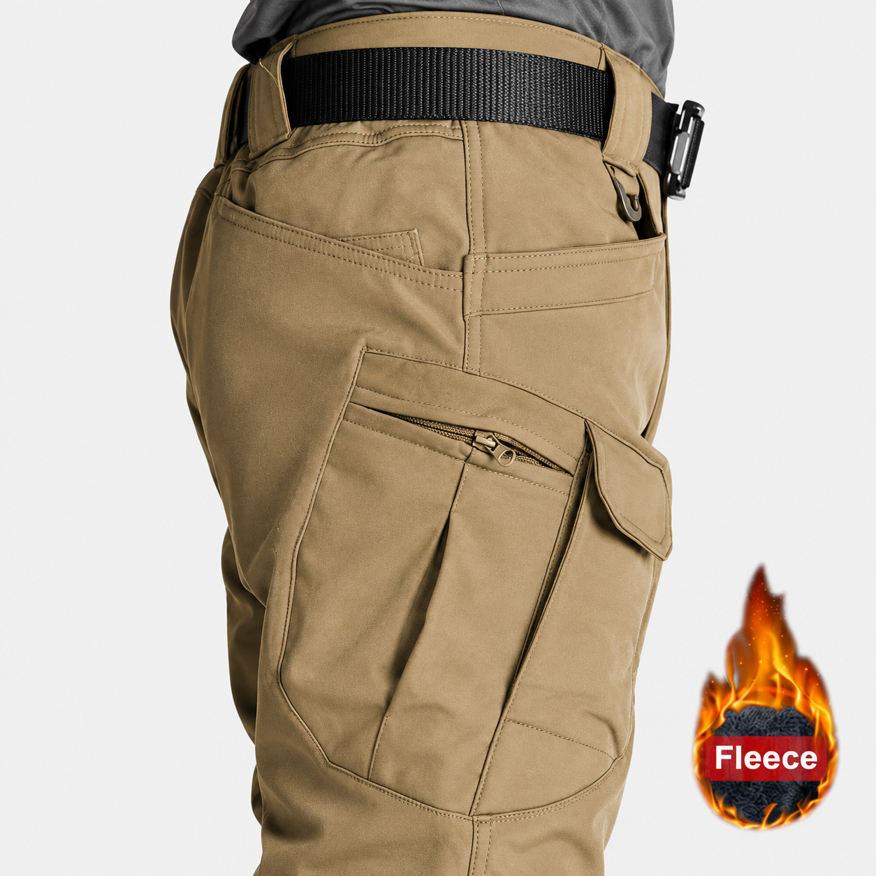 Winter Micro Stretch Lined Tactical Cargo Pants For Men
