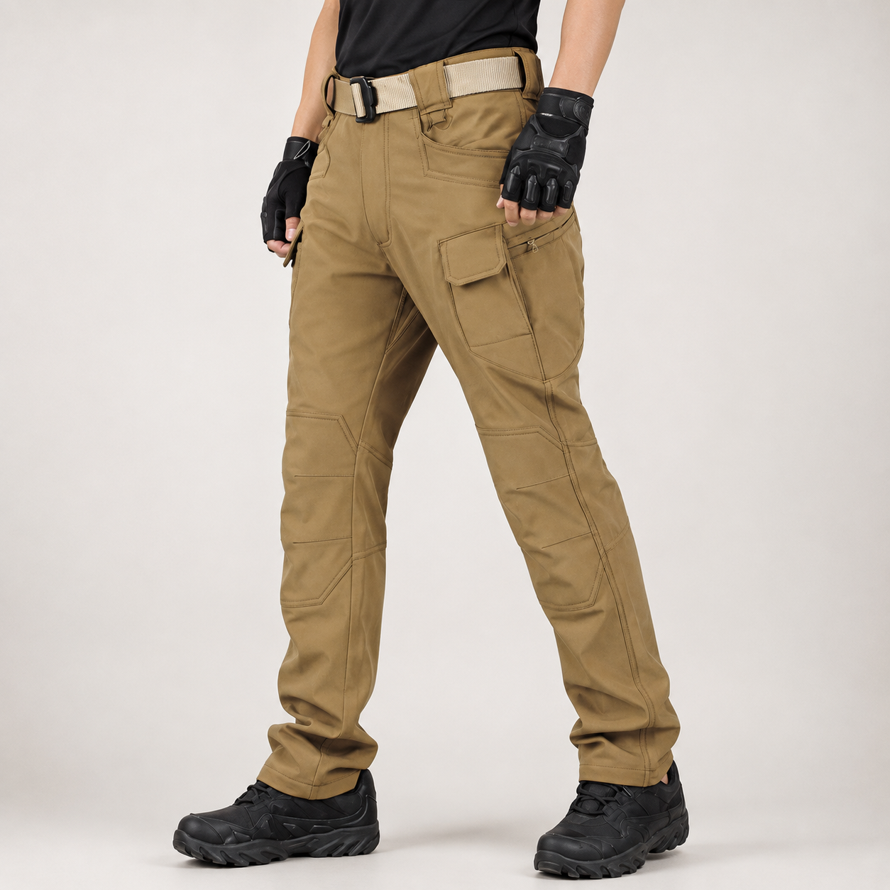 Winter Micro Stretch Lined Tactical Cargo Pants For Men