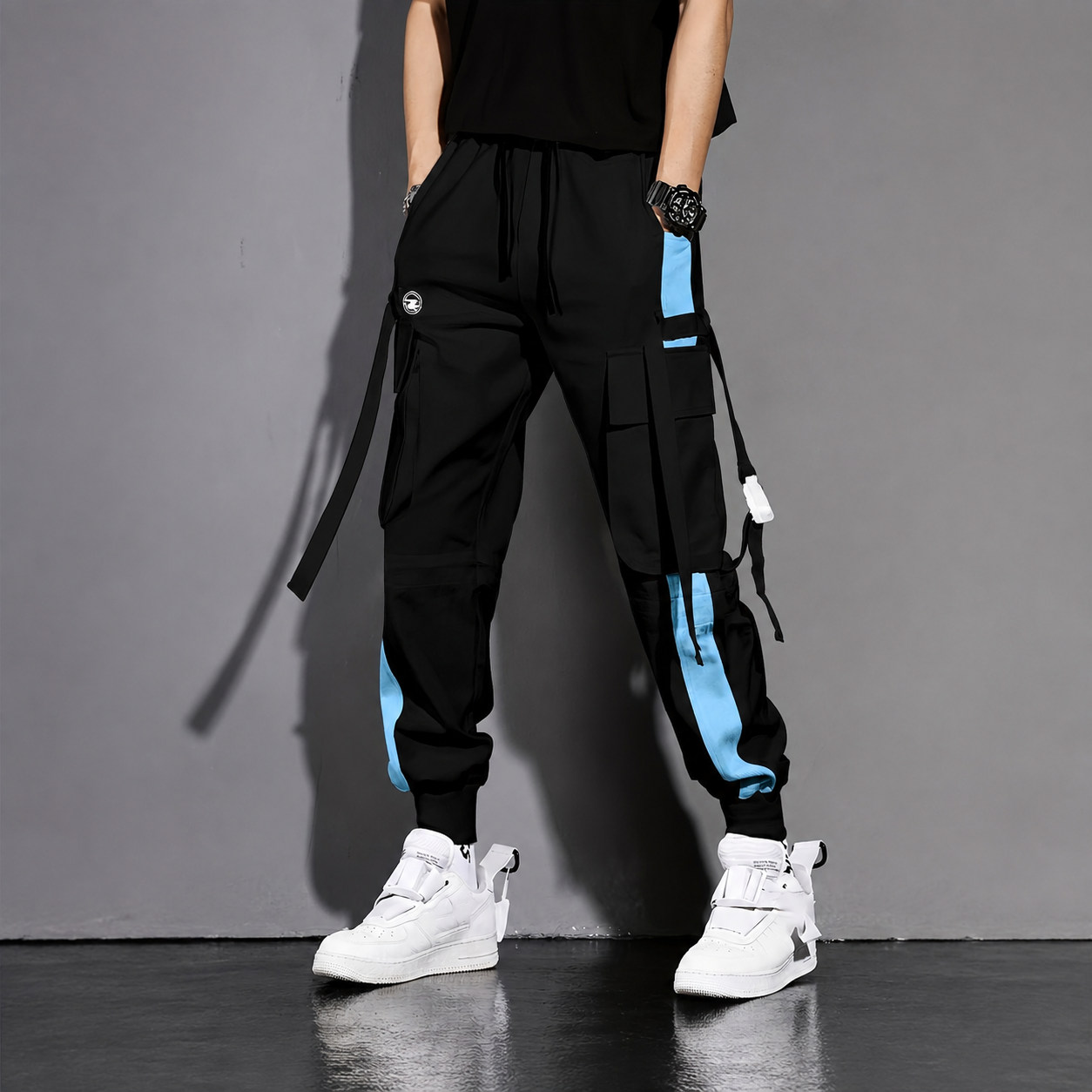 Multi Pocket Jogger Overalls For Casual Wear For Men